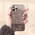 Boho Leopard 3D Initials iPhone Case